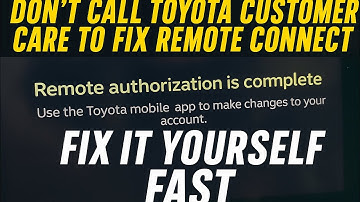 🚗 Don’t Call Toyota Customer Care to Fix Remote Connect! | Fix It Yourself FAST