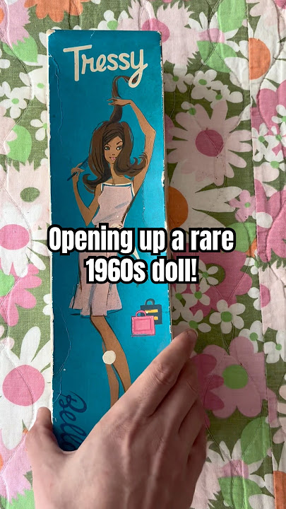 Unboxing a Rare French 60s doll! #kitschy #vintagetoys #1960s #barbie #doll #tressy
