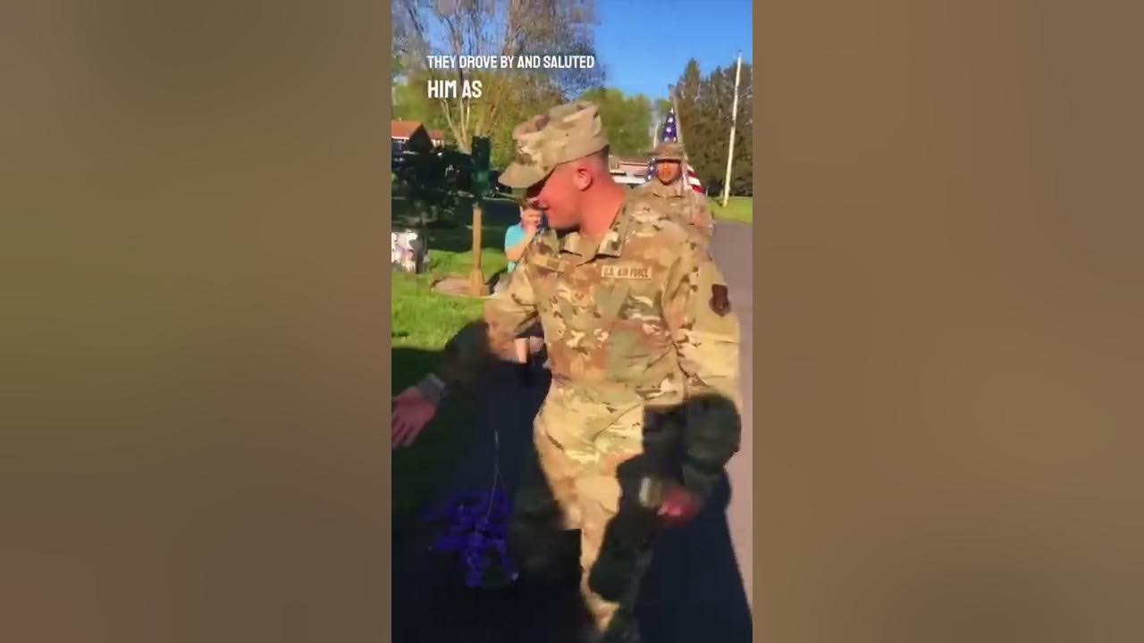 This WW2 veteran turned 100 years old and his city showed him their appreciation 👏🇺🇸