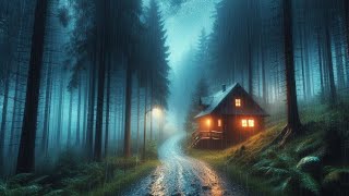 Heavy rain for insomnia at night | relaxing rain sounds | rain on tin roof sounds for sleeping