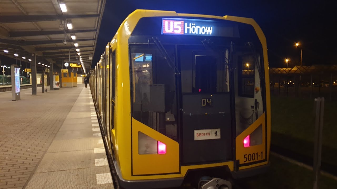U-Bahn Berlin|Mitfahrt im H95 auf der U5 von Hauptbahnhof bis Hönow