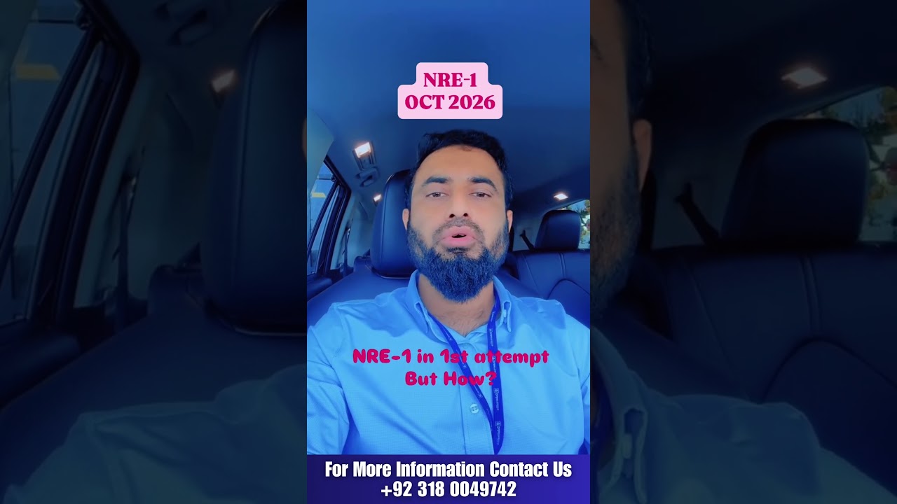 NRE October 2026 Candidates | Guiedlines | Dr Hafiz Atif | FAME Platform