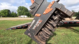 Shearex VM35SK mulcher destroying trees