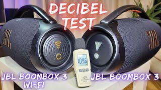 Which is louder? JBL Boombox 3 VS JBL Boombox 3 Wi-Fi - Loudness Test