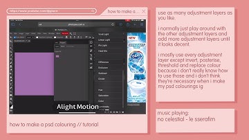 how to make a psd colouring // tutorial