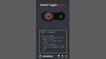Web development  unique Elastic Toggle Button Development #trending #trendingshorts #css #webdesign