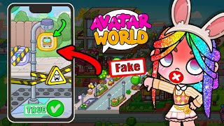 TRUE ✅ or FAKE ❌? TESTING VIRAL AVATAR WORLD LIFE HACKS! Part 5 | Naomi Toca