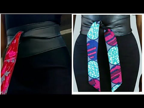 DIY Obi belt // kimono belt tutorial // Ankara Obi belt 