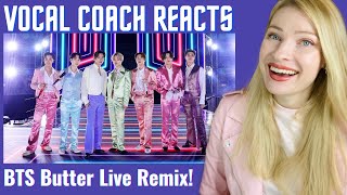 Vocal Coach Reacts: Butter Fancam BTS Permission to Dance LA Concert LIVE! Ft Megan Thee Stallion!