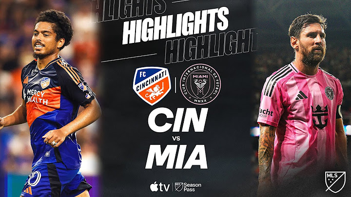 FC Cincinnati vs. Inter Miami CF | Full Match Highlights | Evander BRACE vs. Messi!