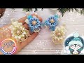 Какие ми-ми-ми 😍. Зимние цветочки из узких лент.What mi-mi-mi 😍. Winter flowers from narrow ribbons.