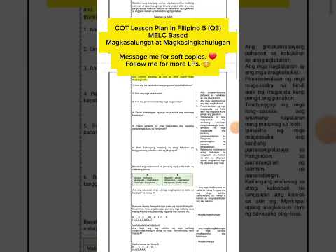 COT Filipino 5