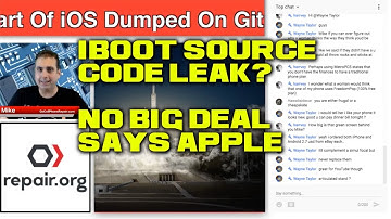 iBoot Source Code Leaked | Timestamps Below