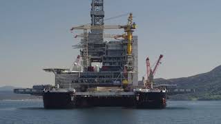 Pioneering Spirit installs the Johan Sverdrup DP topsides