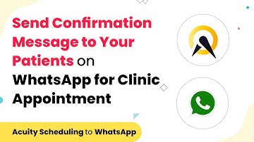 Send Confirmation Message to Your Patients on WhatsApp for Clinic Appointment