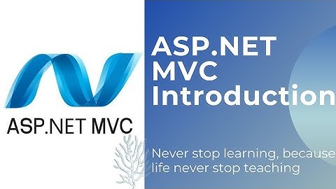 ASP.NET MVC Introduction (Tamil)