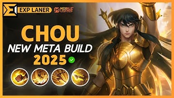 Chou 2025 NEW META Build, Emblem, and Best Hero Counters | Mobile Legends