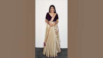 New style saree draping #saree #rekhamishra #sareedraping