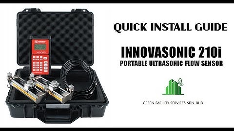 INSTALLATION GUIDE - SIERRA INNOVA-SONIC MODEL 210i PORTABLE ULTRASONIC METER