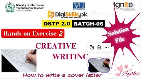 creative writing exercise 2 batch 6 | dstp 2.0 batch 06 creative writing 2 2023