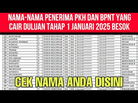 BARU RESMI DIUMUMKAN JADWAL PENYALURAN PKH TAHAP 1 2025 BPNT HANYA KPM INILAH YG DIJAMIN MASIH CAIR BARU RESMI DIUMUMKAN JADWAL PENYALURAN PKH TAHAP 1 2025 BPNT HANYA KPM INILAH YG DIJAMIN MASIH CAIR