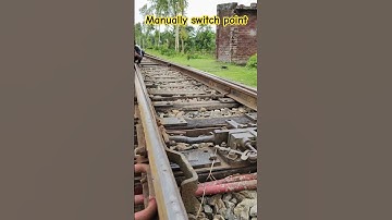manually switch point #ytshorts #railway #railwaycontent #viralvideo #viralshorts