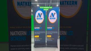 Foldable LED poster, suitable for both indoor and outdoor use #leddisplay #ledscreen #factory #signs