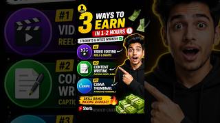 1-2 Hour Daily Side Hustle Ideas For Students & Office Workers 🚀 #earningtip #shortsfeed #shorts