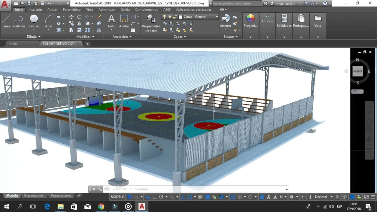 PLANO ESTRUCTURAL POLIDEPORTIVO CIC GRATIS!!! - YouTube