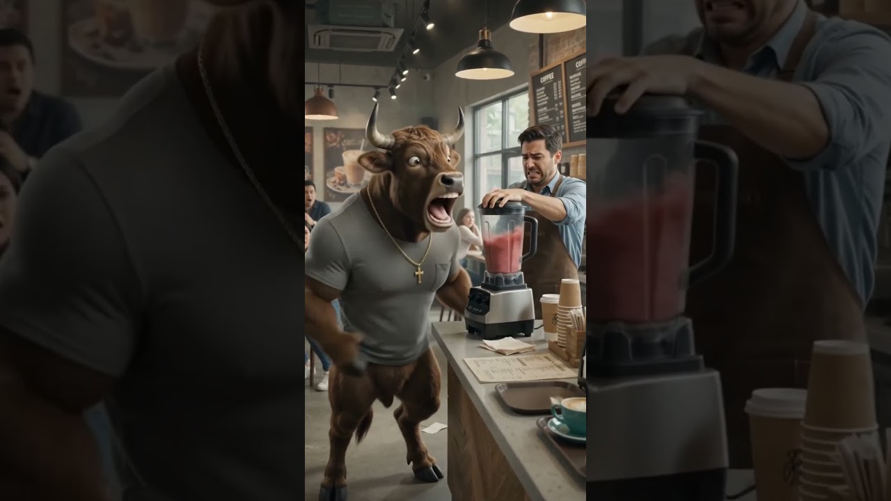 Blender explosion at the coffee shop