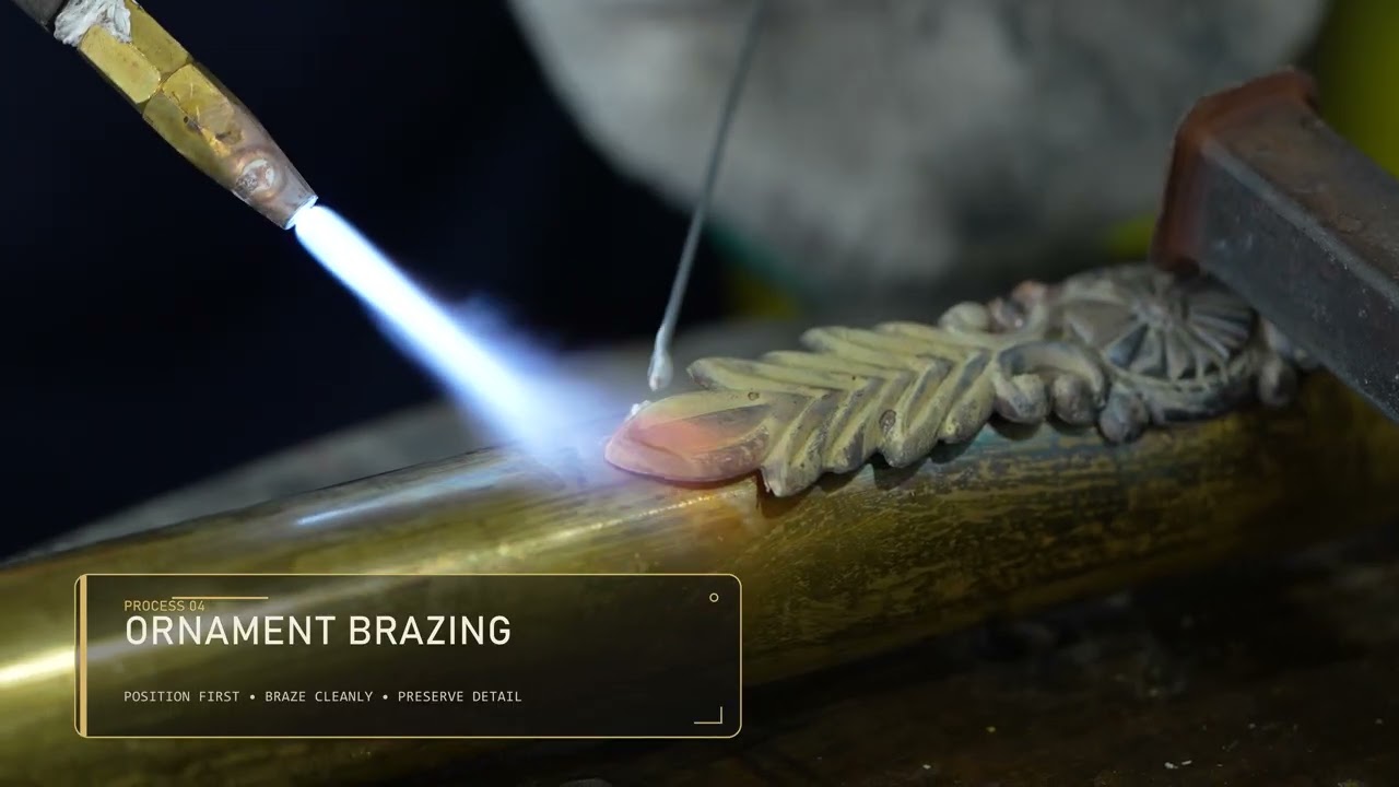 Workshop film: ornament brazing on the Pania brass shade