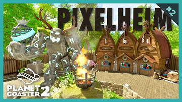 Planet Coaster 2 - Pixelheim 🇳🇴🪵  [#speedbuild ep. 2: ticket booth] #PlanetCoaster2 #gaming