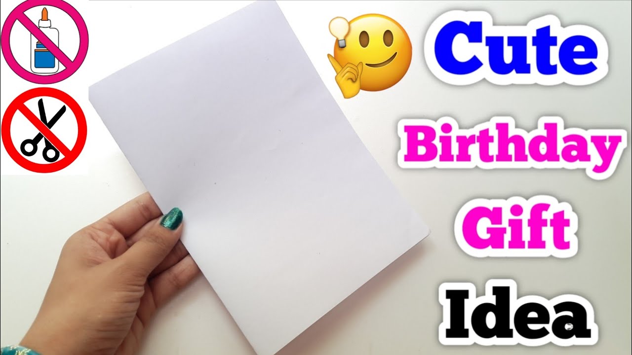 😍 без клея и ножниц 😍 Изготовление подарков на день рождения • Как сделать подарок на день рожден...