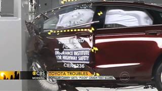 Toyota Camry gets 'poor' crash test grade