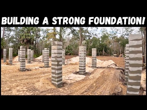 Our House Foundation Is Complete! Pilasters And Footer
