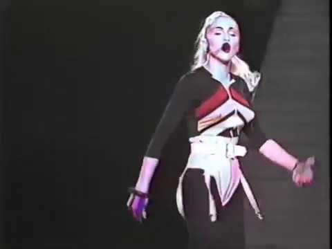 Madonna Blond Ambition tour, New Jersey june 24 1990. Crotch grab ...