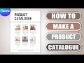 How to make a product catalogue in canva  product brochure  flyer