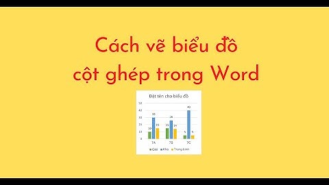 Cách vẽ biểu đồ cột ghép trong Word