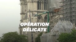 Notre-Dame de Paris: démontage de l'échafaudage de la flèche
