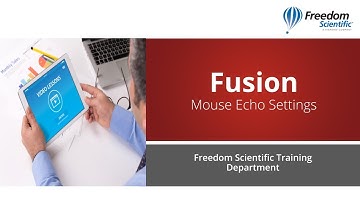 Fusion Mouse Echo Settings