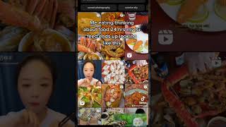 I eat too much ?? foodlover asmr seafood noodles tiktok tiktokviral eating ramen petite