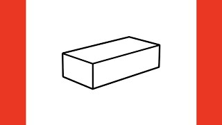 How to draw a BRICK step by step