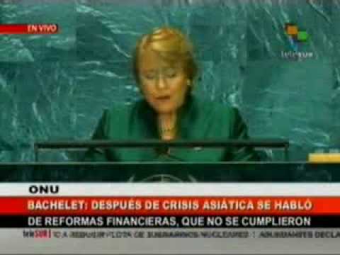 Presidenta chilena Michelle Bachelet en la ONU afirma hay que renovar la organizacin 2/2
