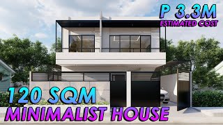 MINIMALIST WHITE 2-STOREY HOUSE (120 SQM) | ALG DESIGNS #45