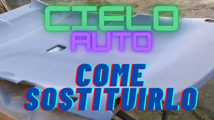 Montaggio rivestimento tessuto cielo tetto auto con colla Mastek 