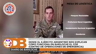 DESDE EL EJÉRCITO ARGENTINO NOS EXPLICAN COMO FUNCIONA EN BARILOCHE EL COE