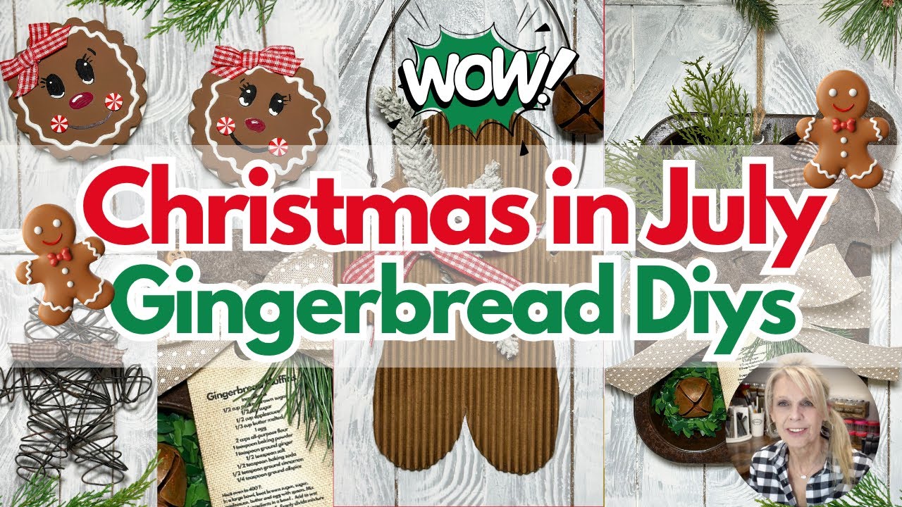 4 Super Easy Gingerbread Themed Christmas Decor DIYS /Craft Fair Ideas