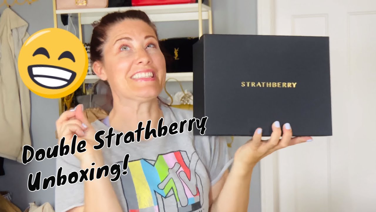 Strathberry Unboxing!  Box Crescent and Lana Midi Bucket Bag