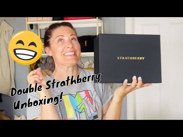 Unboxing my Lana Midi Bucket bag from Strathberry! This tan bucket bag