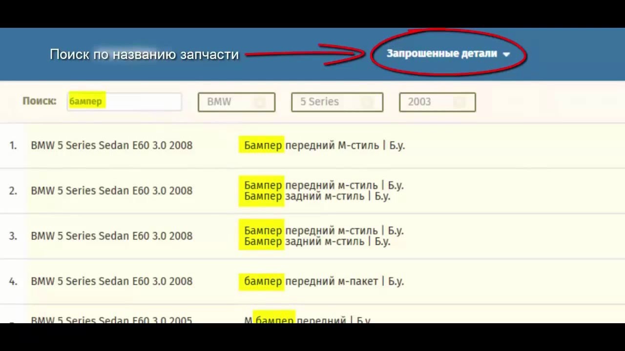 Продать запчасти через Бесплатные запросы покупателей на Бирже запросов ...